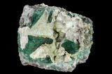 Aragonite Encrusted Fluorite Crystal Cluster - Rogerley Mine #135709-1